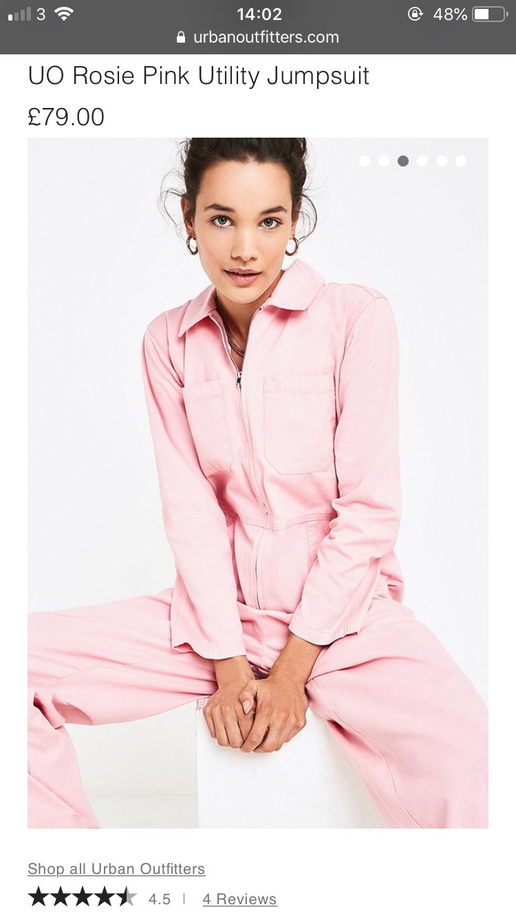 pink utility suit