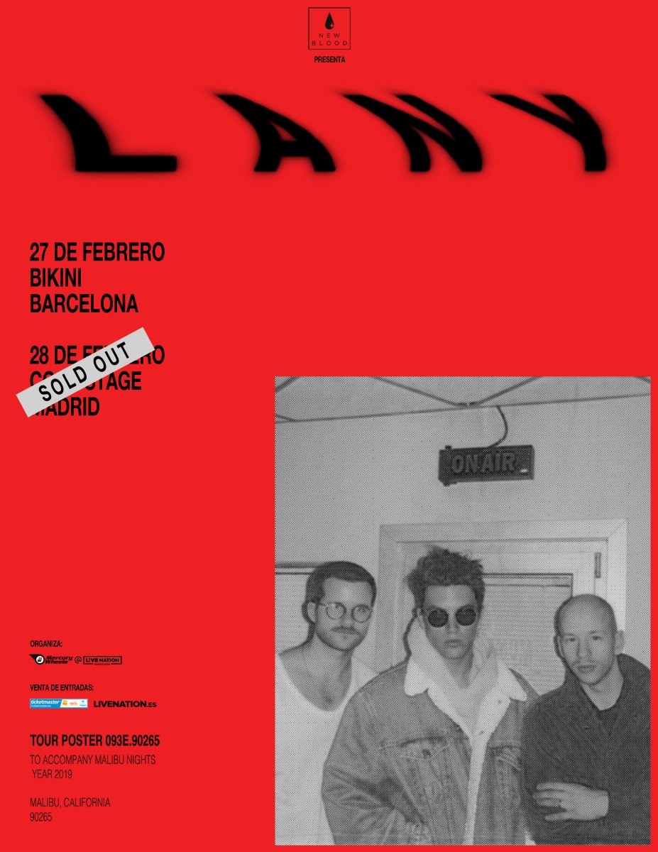⚠⚠ENTRADAS AGOTADÍSIMAS para el concierto de <a href="/thisisLANY/">LANY</a> en @coolstagemadrid Corre si no quieres quedarte sin entrada para verlos en Barcelona (<a href="/BikiniClubBcn/">BikiniClubBcn</a> ) ---&gt; bit.ly/2QFfzR0 #soldout