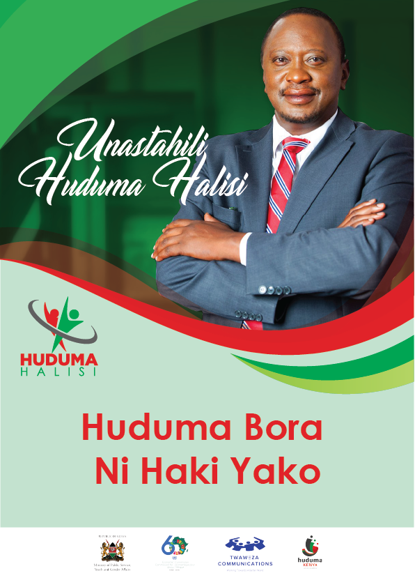 HudumaHalisi's tweet photo. We would like you to identify public officers who provide you exemplary service as we work to restore the integrity of public service. It is your constitutional right to demand for high standards of public service. You hold the power.
#HudumaHalisiNiHakiYako https://t.co/flVS4nTHH2