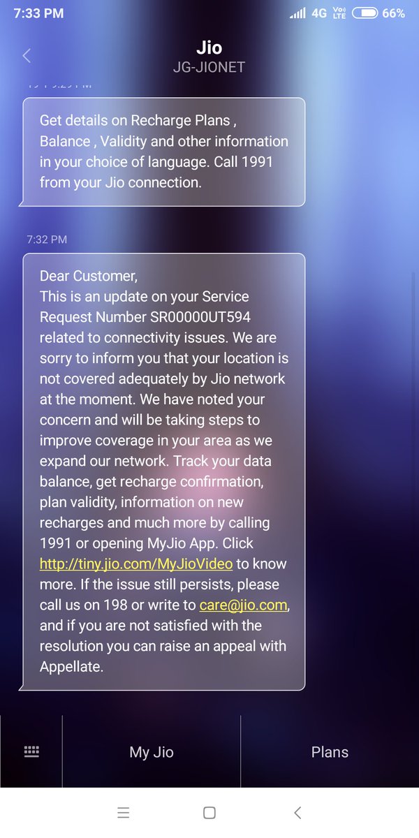 AtulPawar23's tweet photo. @JioCare @TRAI @Airtel_Presence @VodafoneIN Always message the predefined answer that they are sorry. Guys you take money to provide service in that area. I am facing this issue in different location not in a particular area. So don't reply this type of answer https://t.co/mOKtc0wx0P