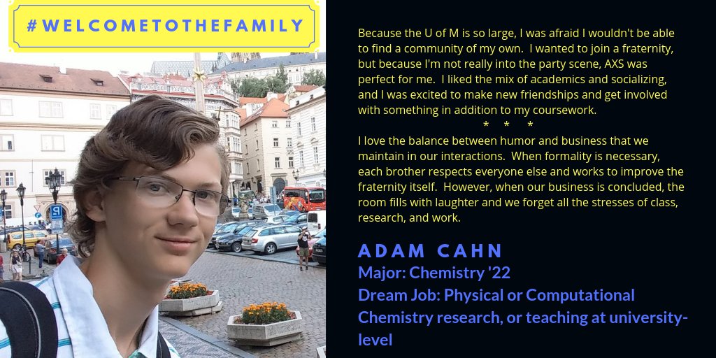 AXSbeta's tweet photo. Say hello to Adam! #WelcomeToTheFamily #AlphaChiSigma #ToBindToStriveToAid #UniversityofMinnesota https://t.co/L2uvrlazeM