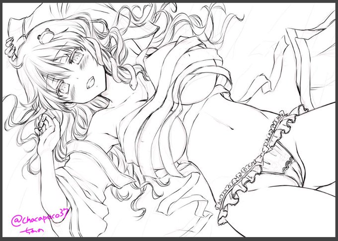 早苗さん線画整えた～。少女み増した感じの可愛さ目指した😊😊 