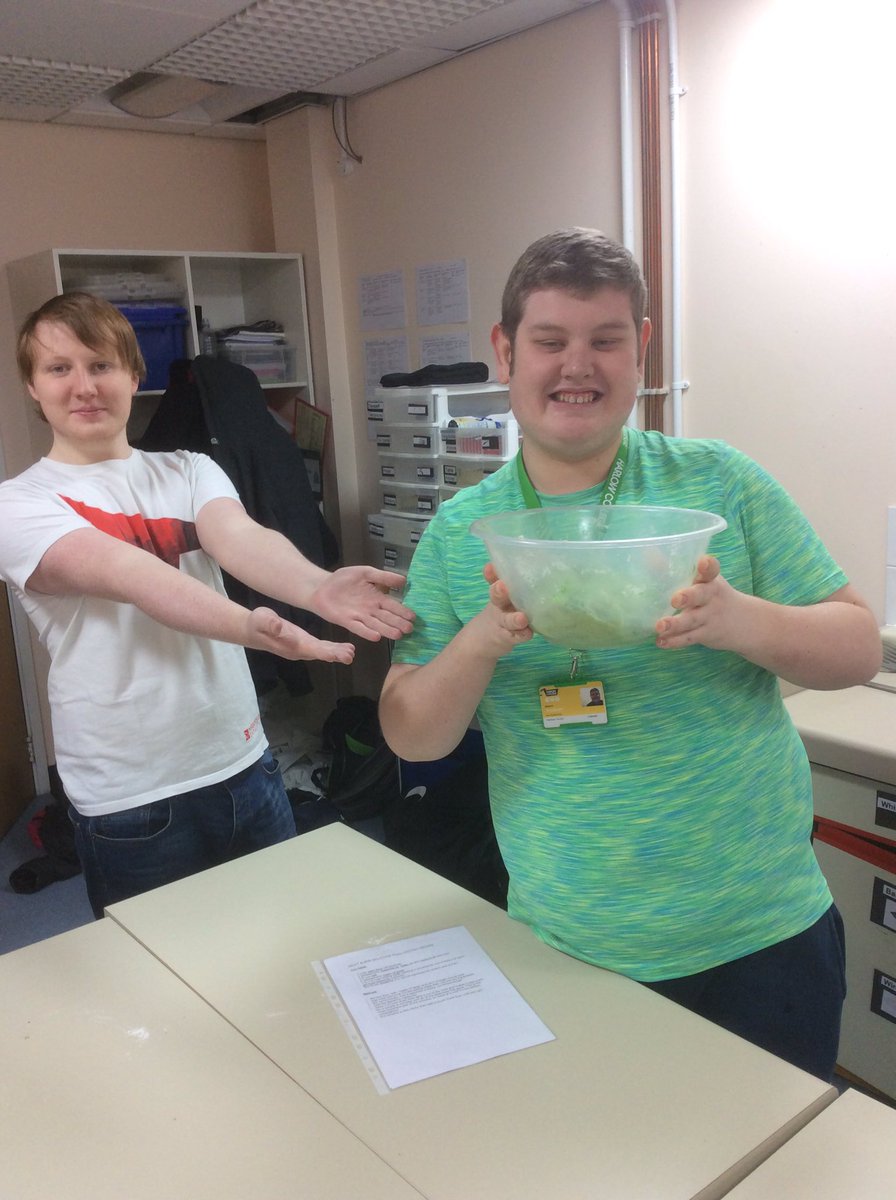 SEND_TA_chloe's tweet photo. Slime and play dough making with health and wellbeing Link to Work class. We’re learning about different types of stress strategies #mindfulness #stressrelief #healthandwellbeing #SENDlearners https://t.co/YmVmZeB3sR