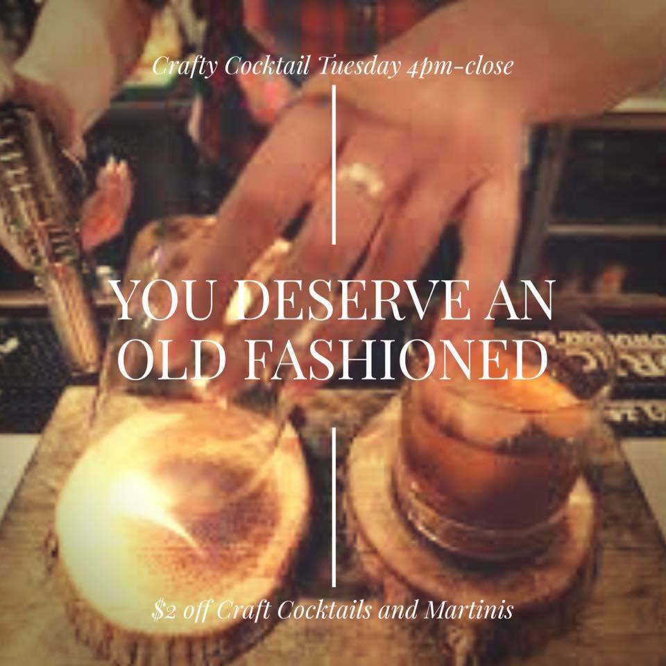 CraftStreettime's tweet photo. A penny saved is a cocktail earned! -Grandpa George
Try Any of our Craft Cocktails and Martinis for $2 OFF (Includes Specialty Cocktails)
#craftcocktails #smokedoldfashioned #hospitalityservedhere #tuesday #upgrade  #happyhour #csktrinity #cskoldsmar #cocktailtuesday https://t.co/6nKbTzKJmo