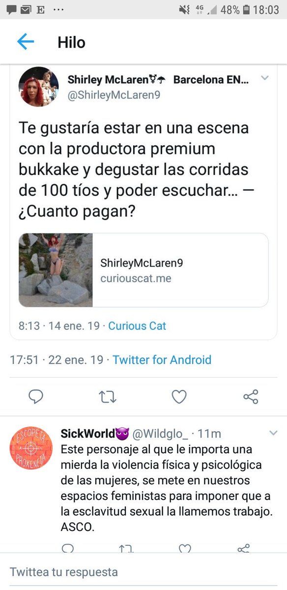 nurygglez's tweet photo. Para que todo el mundo tenga claro de lo que estamos hablando las #abolicionistas de #Barcelona cuando decimos que la @vagafeminista8M protege intereses de los #puteros. Aki un miembro destacado de la asamblea de @caladona. Esto es lo k kieren k callemos. #AboliciónEsRevolución https://t.co/8u94nngeyN