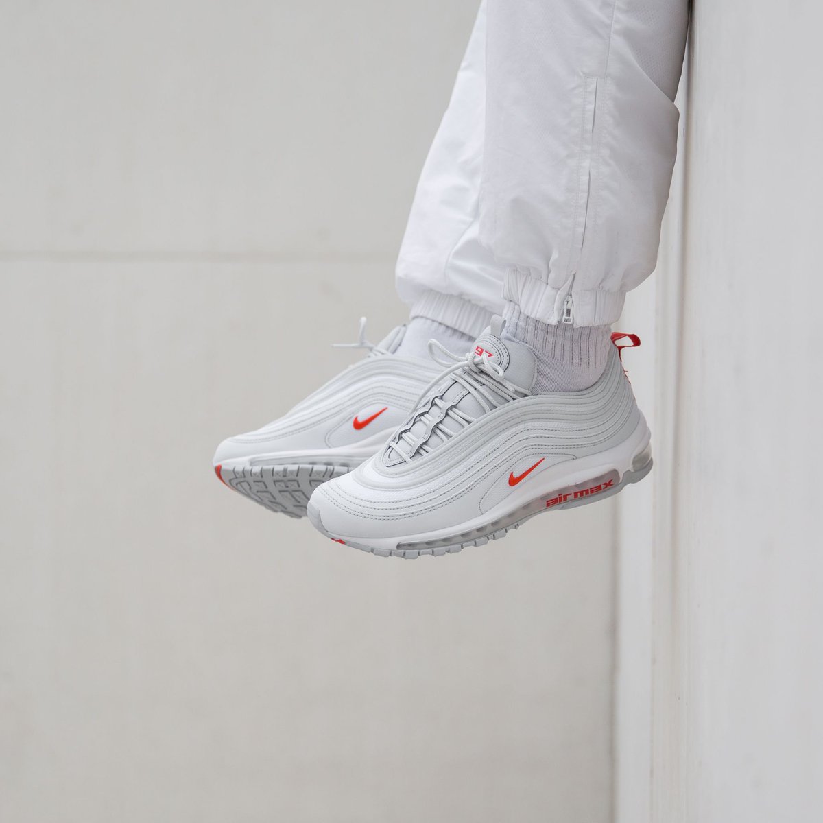 nike air max 97 pure platinum team orange