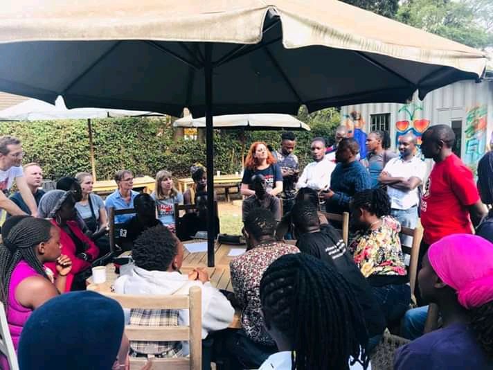 NyoikeTj's tweet photo. You know you are becoming a village elder if you are able to gather such a mass under a tree on a hot sunny day! Thank you @GP_Kenya for the opportunity to interact and speak our mind as @ActivistaNC and youth leaders! #ShiftThePower #training4change #AfricansRising https://t.co/GmQGucR4gq