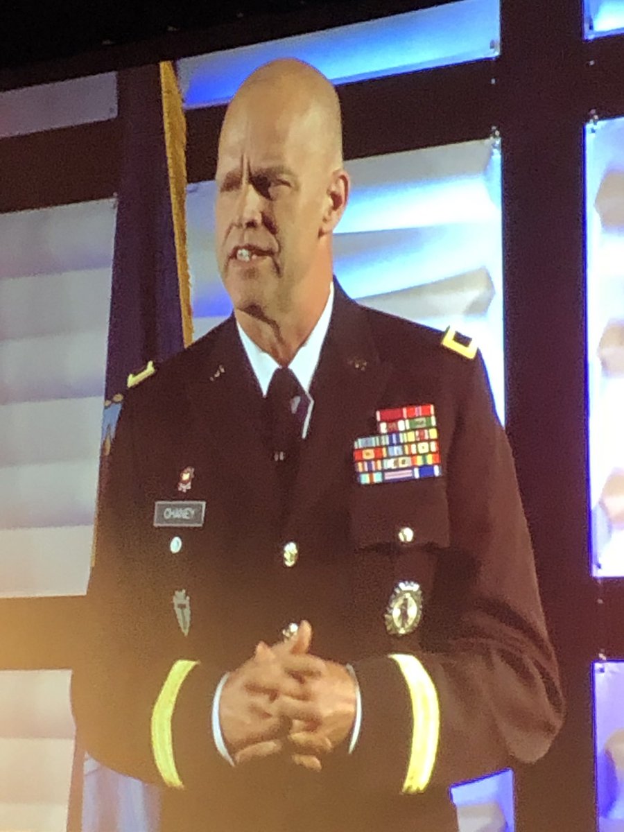 Moore22Mercedes's tweet photo. Brig General Gregory Chaney, Assistant Adjutant General, Austin Texas, guest speaker.  AWESOME speaker to support the conference theme...Expanding Pathways:  Influencing Relevant Outcome! https://t.co/zhQPrKWL1L