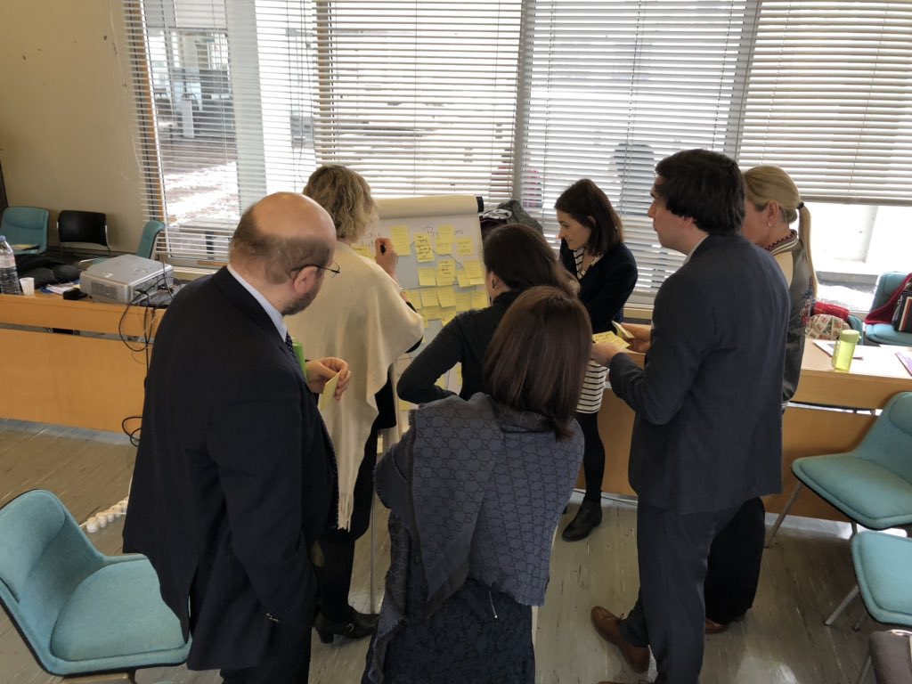 Oosterenvan's tweet photo. You wake up in 2060 and you open your eyes. How do you make sense of that world? Can you anticipate it? Change it? Very stimulating out-of-the-box #futuresliteracy workshop at @UNESCO by @loesdamhof from @hanze with UNESCO Head of Foresight @RielM. https://t.co/vhDbjY1Zpv