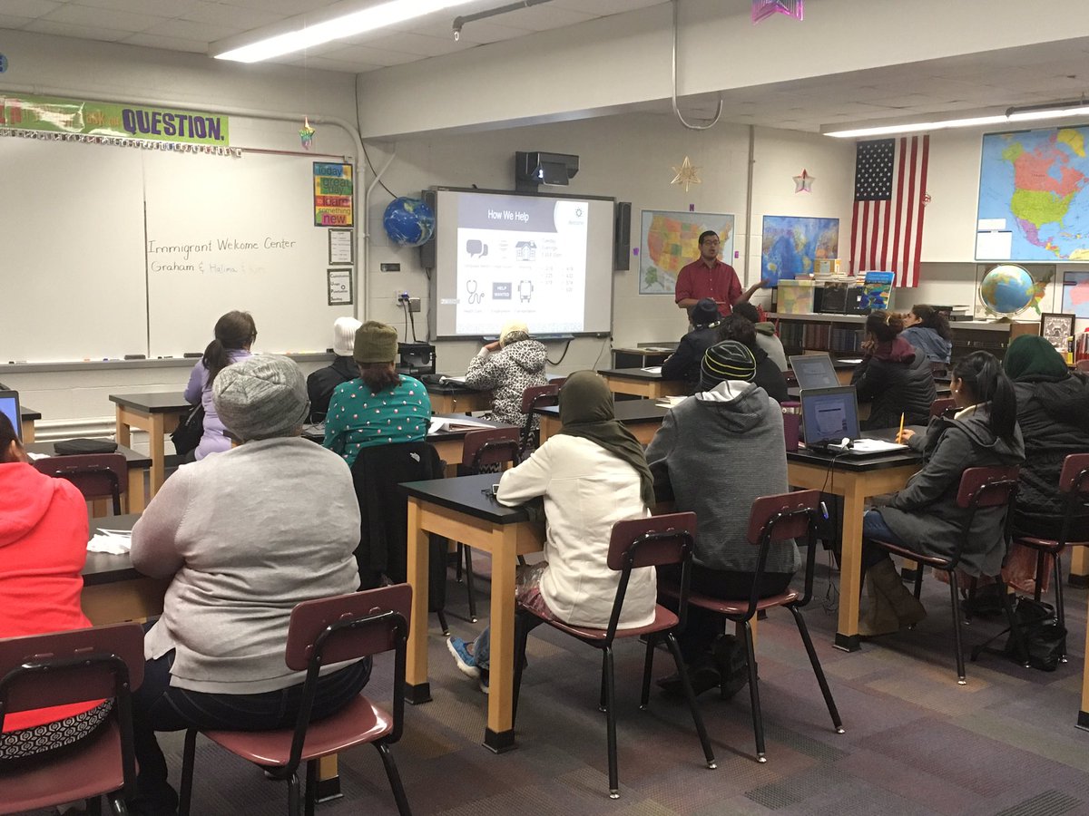 Thank you @Welcome2Indy for coming to speak with our English Language Learning adults today! #WeAreWayne <a href="/WayneTwpSuper/">Dr. Jeff Butts</a> <a href="/WayneLAP/">Wayne LAP</a> #lifelonglearner