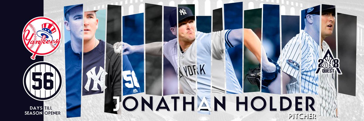 28thQuest's tweet photo. 📆⚾ » OPENING DAY COUNTDOWN « ⚾📆

#OpeningDay countdown continues today so #StartSpreadingTheNews because there's 56 days left till @Yankees begin their #28thQuest again!!!

👤 JONATHAN HOLDER P
@Jholder14 #Number56

#Baseball #MLB #Yankees #ILoveThisGame

designed by @big18ag https://t.co/ujI1gQtJ3t