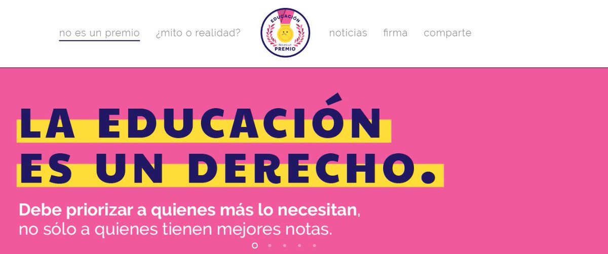 Educacion2020's tweet photo. ¡#FelizMartes, comunidad! Hoy lanzamos con todo nuestra campaña #LaEducaciónNoEsPremio, les invitamos a conocer la web https://t.co/pGk3sHQBK9 y a firmar nuestro manifiesto. ¿En qué consiste? Sigue este hilo donde te contamos 👇🏾 https://t.co/rnDMiEGA6X
