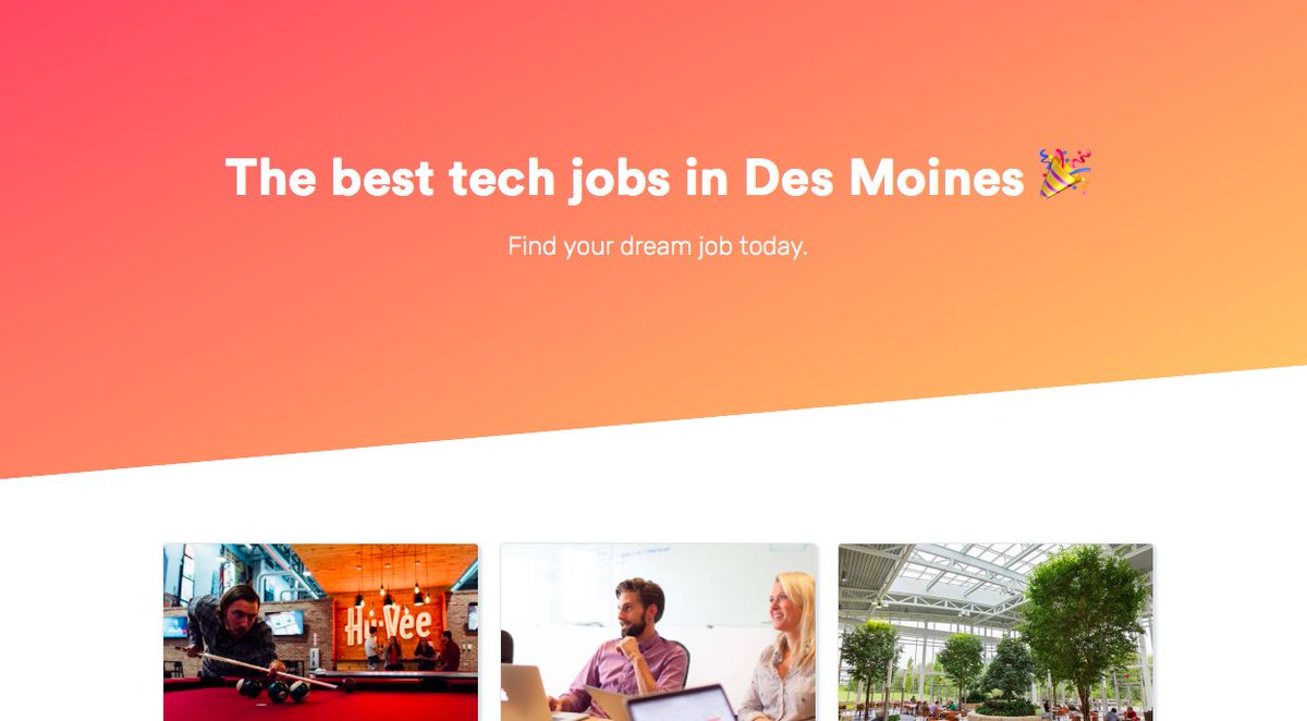 iowanproject's tweet photo. Here's a great resource to find tech jobs in Iowa #TechIowa
https://t.co/FrEDBzNjop https://t.co/YQyg5mcLhe