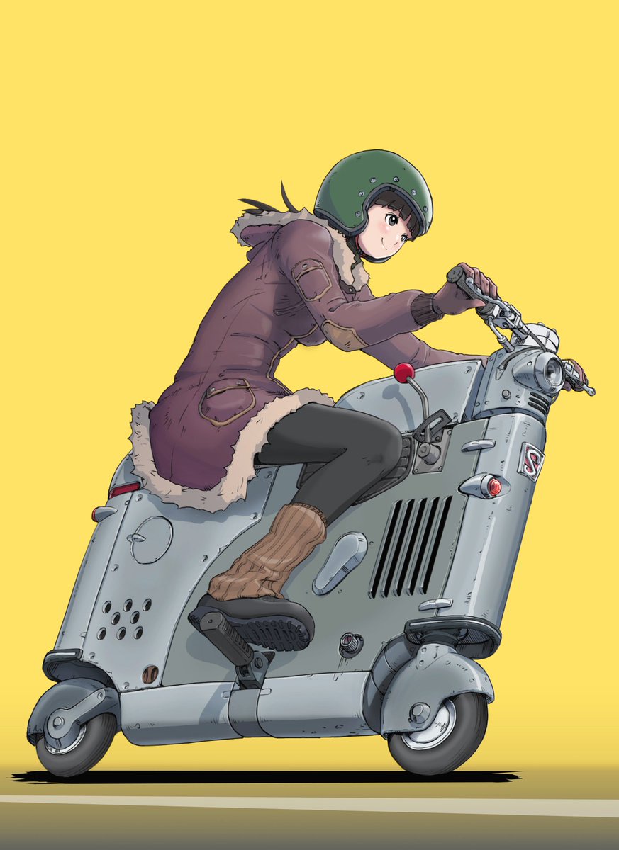 「薄いバイクの絵に色を付けました 」|sukabuのイラスト