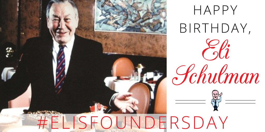ElisCheesecake's tweet image. Happy Birthday, Eli! We're kicking off #ElisFoundersDay with a birthday #giveaway! #Retweet for your chance to win an Original Plain Cheesecake, the one that started it all! Giveaway ends 1/22/2019 by 3pm CST.