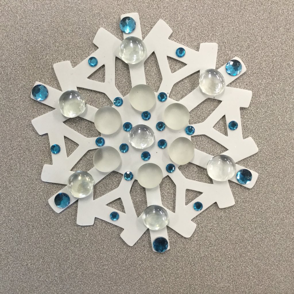 MrsHearder's tweet photo. Snowflake provocation on a cold snowy day @DolsonPS https://t.co/5kXdiM5k4R