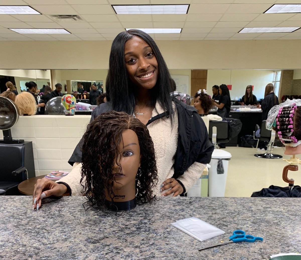 dmtcsc's tweet photo. Ms. Sims’s Cosmetology I students succeeded in completing their first perm. #DMTC50Strong #DMTCCosmetology  #MsSims https://t.co/qeMfEaOmj4