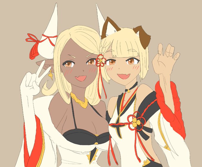 クビラちゃんとヴァジラちゃん描いた(途中)
この二人って身長同じくらいなんやな… 