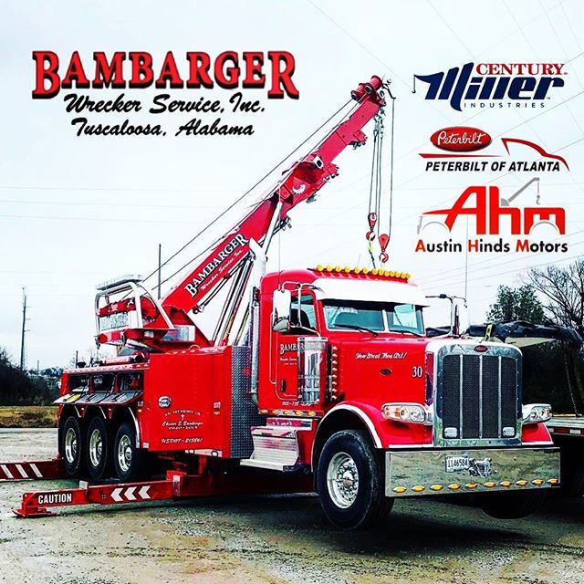 Bambarger_Inc's tweet photo. When great things come together... @peterbiltofatlanta + @millerind = 50 tons a deck turning workhorse... #NeedALift #TowingRecoveryAndEquipmentTransportExperts #Bambarger #ViperRed #Peterbilt389 #Century1150 #Rotator https://t.co/uaIPIGjwdC https://t.co/WtESCWWc9y