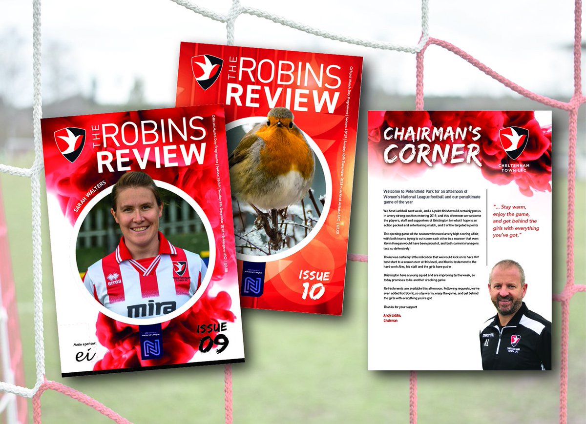 We love working with our locals, so this job is very enjoyable!

Match day programmes for @CTLadies <a href="/CTLadiesYouth/">Cheltenham Town Ladies Youth FC</a> 

#OurTown #FlyHigh ⚽⚽⚽

Created by us, and printed by <a href="/TypecraftPrint/">Typecraft</a>
