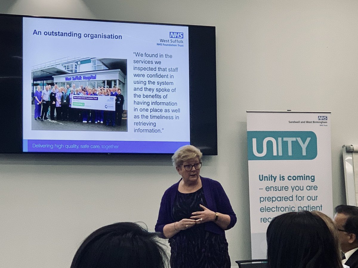 Leong Lee (@drleonglee) on Twitter photo Thanks to Helen Beck Chief Operating Officer from West Suffolk NHS Trust for a great talk on how Electronic Patient Record implementation helped them becoming rated as Outstanding by the CQC. <a href="/SWBHnhs/">SWB NHS Trust</a> #unityepr #swbh Thanks to Helen Beck Chief Operating Officer from West Suffolk NHS Trust for a great talk on how Electronic Patient Record implementation helped them becoming rated as Outstanding by the CQC. <a href="/SWBHnhs/">SWB NHS Trust</a> #unityepr #swbh