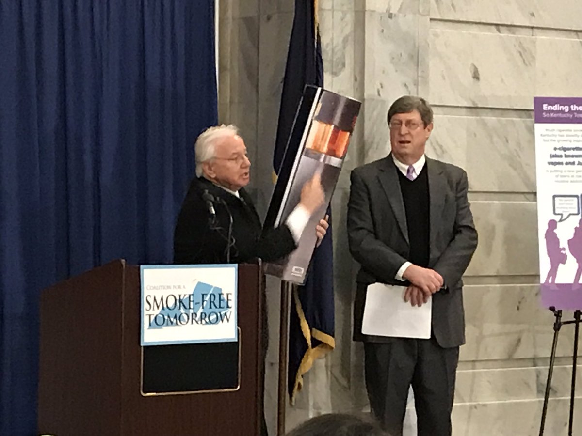 KYMedAssoc's tweet image. KMA #CCLP graduate Patrick Withrow, MD calls cigarettes and e-cigarettes the “most addictive drug delivery system in existence.” E-cigarette pods can also be modified to include other drugs and substances #SmokeFreeTomorrow