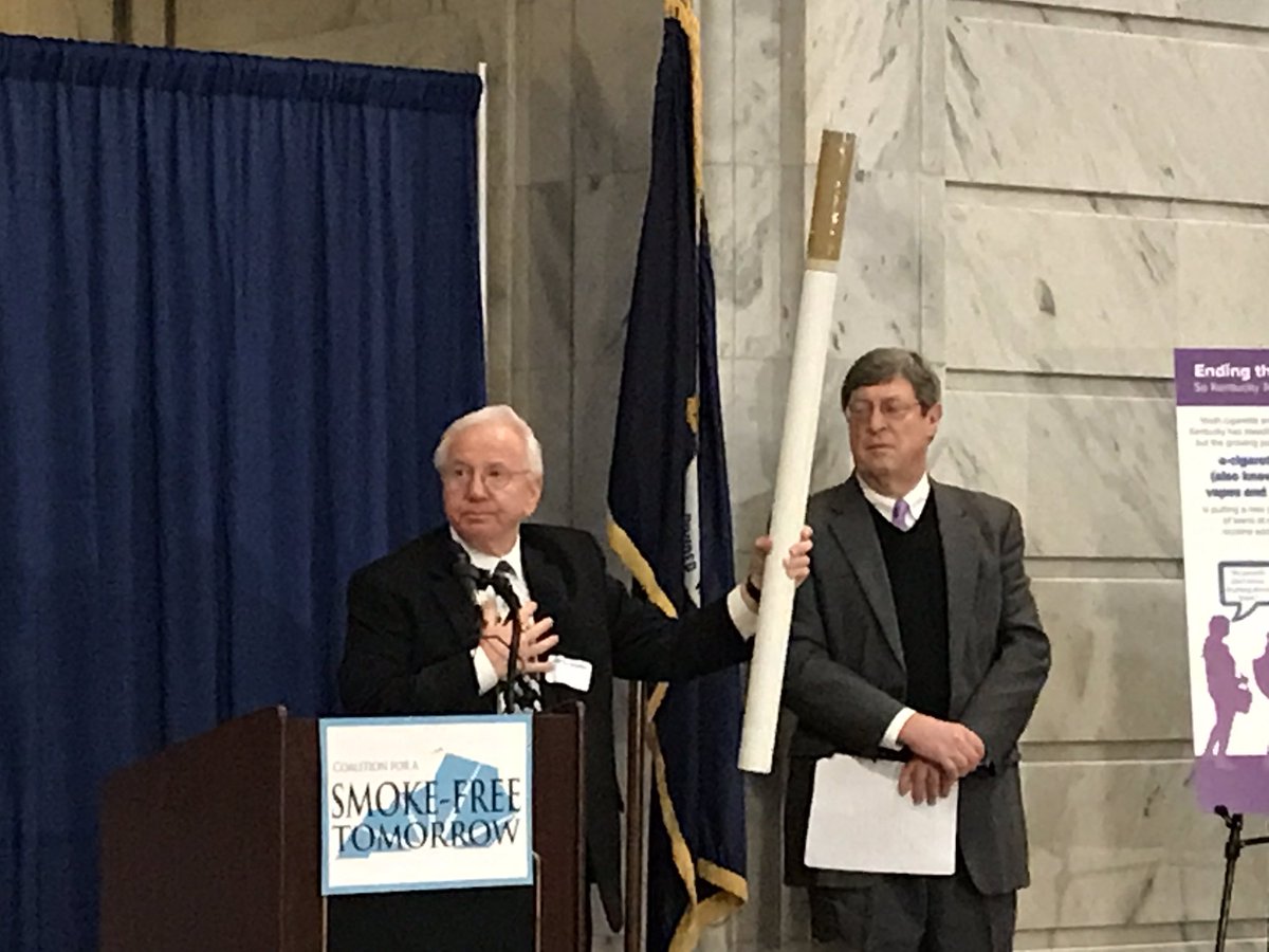 KYMedAssoc's tweet image. KMA #CCLP graduate Patrick Withrow, MD calls cigarettes and e-cigarettes the “most addictive drug delivery system in existence.” E-cigarette pods can also be modified to include other drugs and substances #SmokeFreeTomorrow