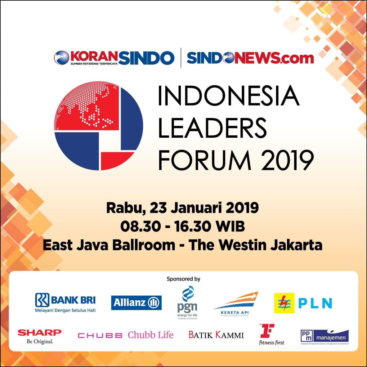 Untuk mencapai hasil pembangunan yang optimal, maka sinergi  dan kolaborasi antara semua stakeholders, yaitu pemerintah pusat, pemerintah daerah, swasta, BUMN, kampus dan Civil Society menjadi  sebuah keharusan. #SINDOLeadersForum2019