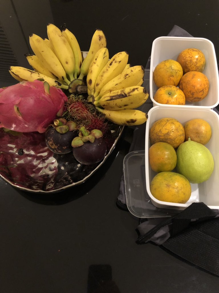 kaysf's tweet photo. @askTSA May I bring my fruit from Thailand on the plane on my international flight?  We just had a 7 day detox cleanse &amp; we need it pretty please! https://t.co/RbxTGLPpvM