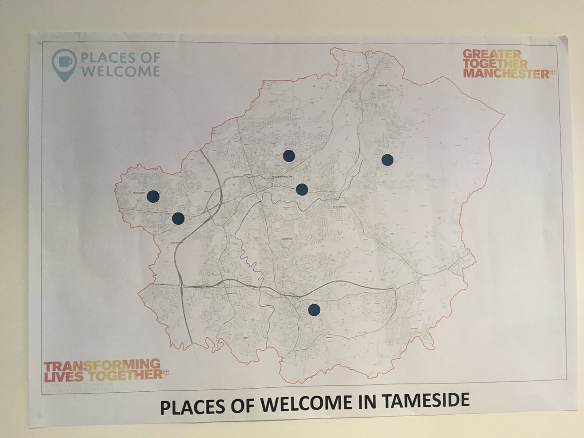 Great to get together with @Lilylols from @GT_Manchester and Kath from @TLTChester  other places such offering @PlacesOfWelcome to see how we can support each other and learn from each other. Great cake! Sorry for the late arrival straight from a funeral in full robes and cloak!