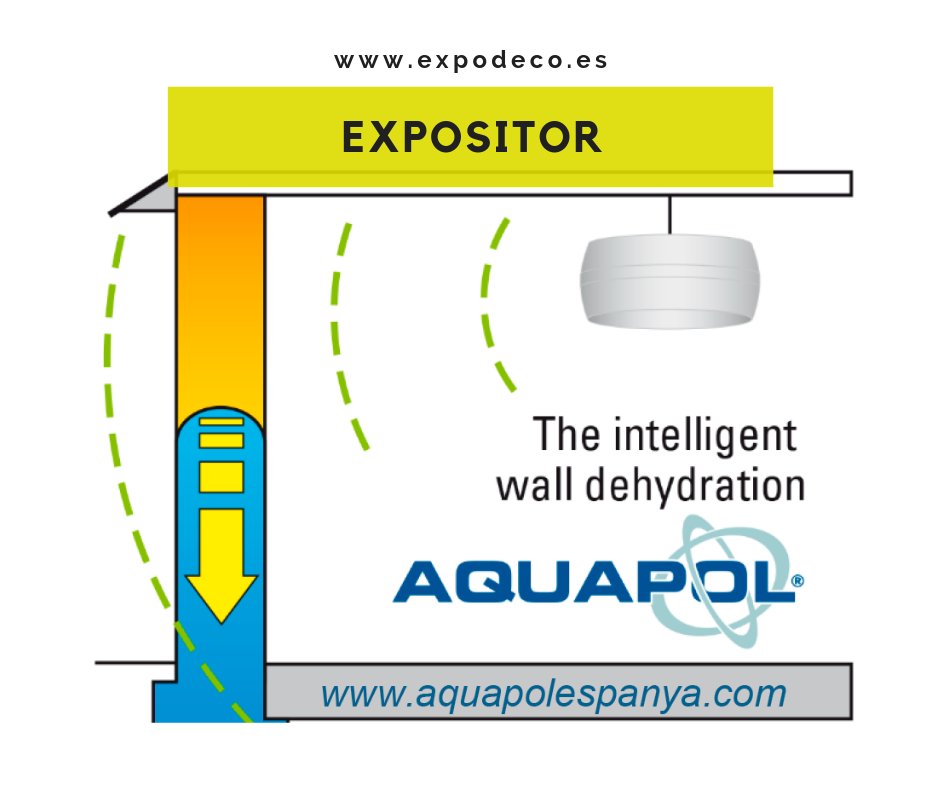 EXPODECOes's tweet image. ¡Nos encanta presentaros a nuestro expositor Aquapol!
Aquapol es un sistema alternativo y ecológico, que utiliza energías naturales de la tierra para eliminar la humedad de las paredes de forma permanente.
Ven a visitar su stand en #ExpoDeco2019 para conocer más sobre su trabajo.