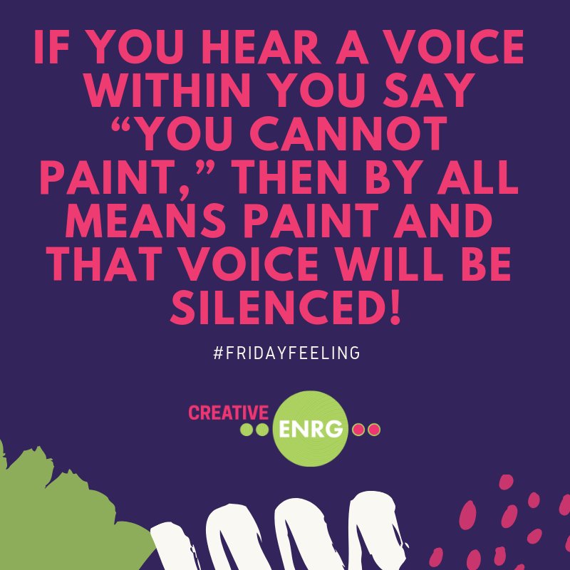 'If you hear a voice within you say “you cannot paint,” then by all means paint and that voice will be silenced.' #FridayFeeling 
<a href="/ace_national/">Arts Council England</a> <a href="/ace_thenorth/">Arts Council England, North</a>