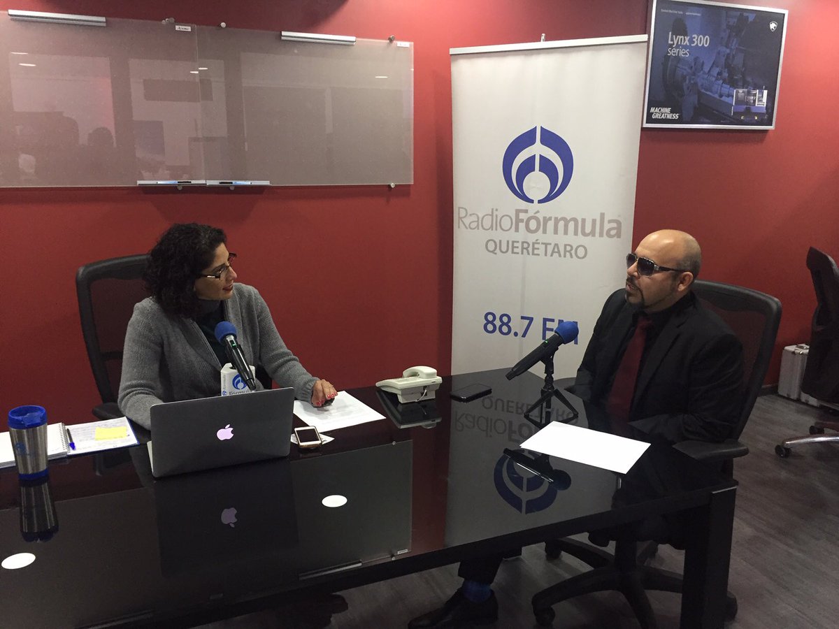 papanicemx's tweet photo. Entrevista para Radio Formula Querétaro con Adriana Zapata.
Re-inauguración Tech Center Queretaro @IntermaqMX 
29/11/2018
#RadioFormula #Intermaq #Queretaro https://t.co/Z2a5DSNpXw