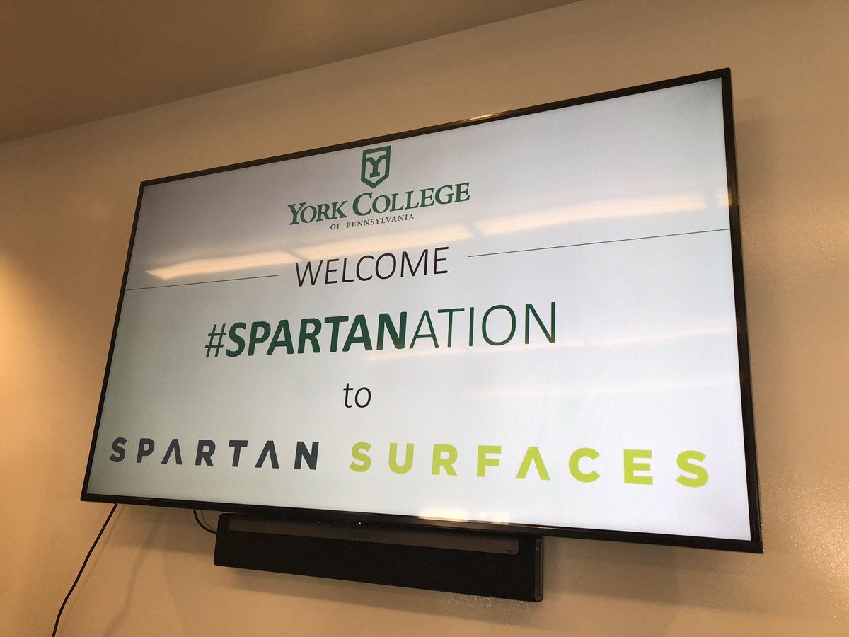 ycpkristin's tweet image. Wow! @SpartanSurfaces is rolling out the red carpet today for our @YCPAlumni #SpartaNation #YCPRoadCrew today in Bel Air.