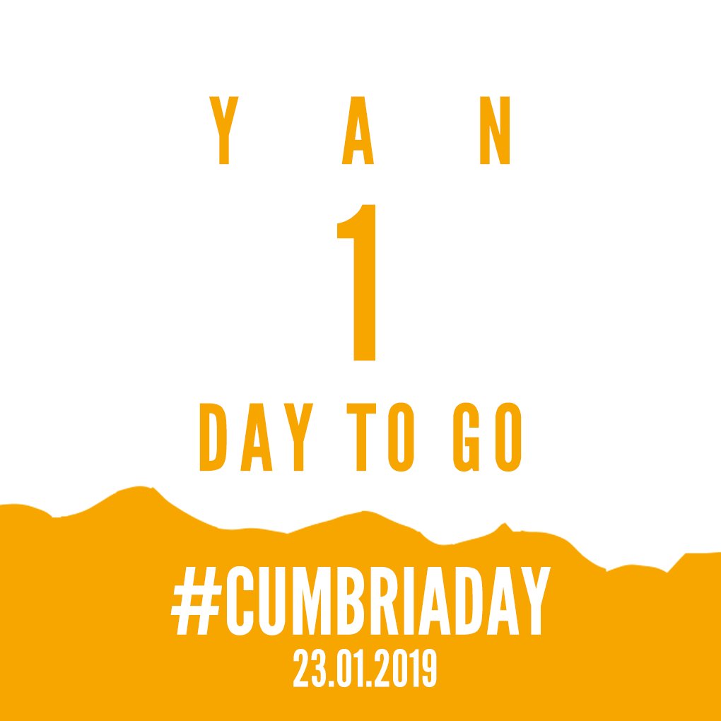 Not long to wait now!  #CumbriaDay