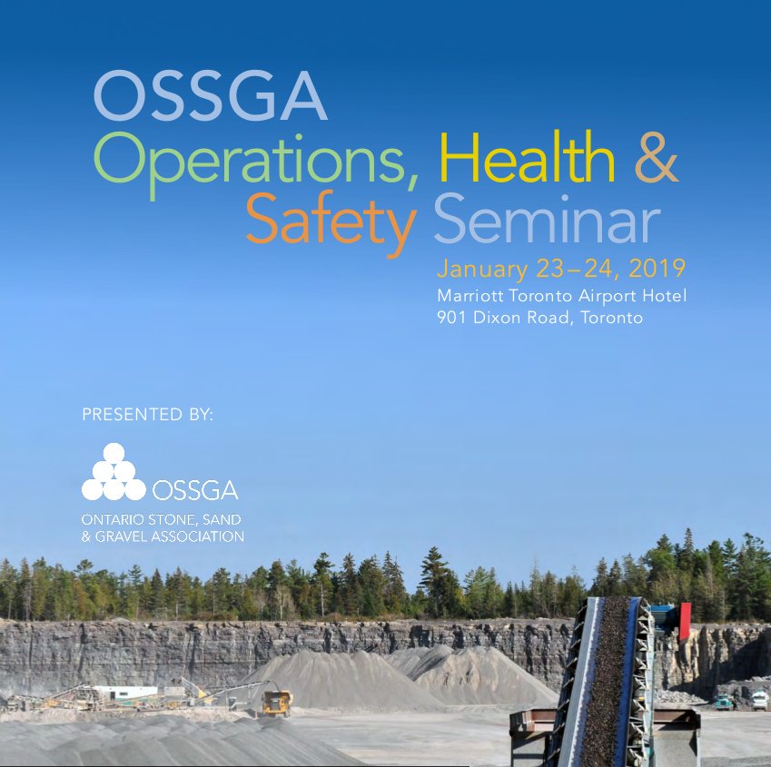GreycoatSW's tweet photo. Our presentation: "Augmenting your workplace safety programs with technology" at @_OSSGA's annual "Operations, Health, and Safety Seminar" will be January 24th, 11:45am-12:15pm.
See you there #OntAgg!
#OPHS2019
#AggregateBuildsOntario
#healthandsafety
https://t.co/TOkyDpTA7y https://t.co/52LwszAJAM