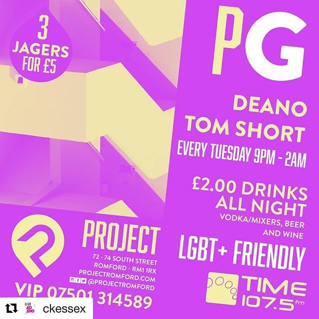 #Repost @ckessex Have you heard? 
PG launches at the brand new @projectromford on Tuesday 5th Feb . 🏳️‍🌈 #gayessex #lgbtq🌈 bit.ly/2sIEwMZ