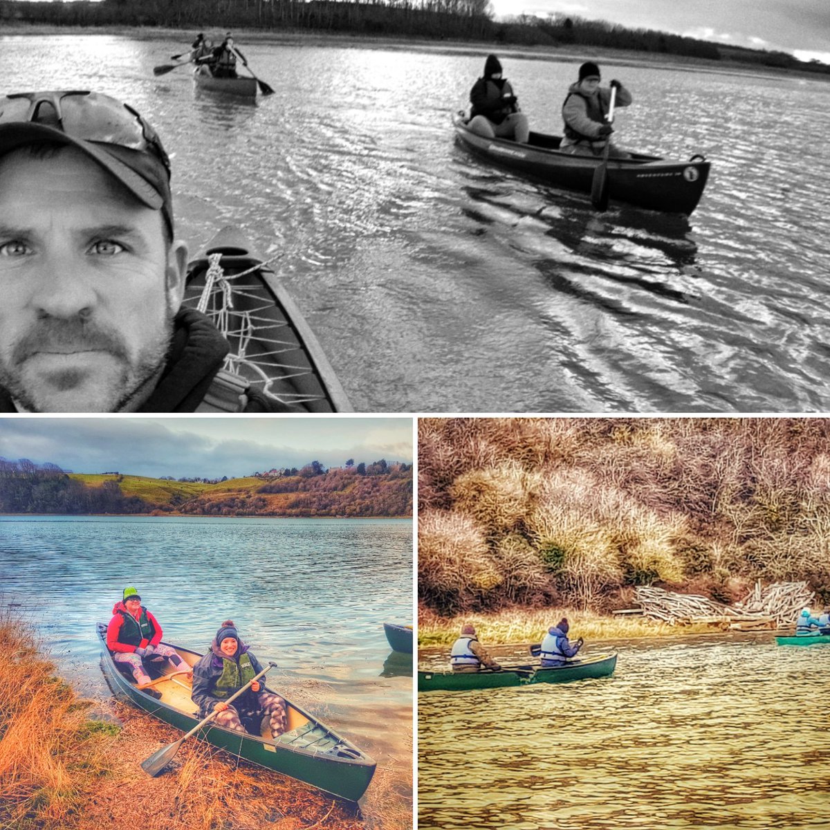 paddleofbritain's tweet photo. Always love taking people on the water for the first time especially on the one and only #rivertweed #winterpaddle #opencanoe #Northumberland #canoeengland #canoeleader #tryitout #Northetnbootcamp #northernoutdoor https://t.co/UOW7bu1EmT