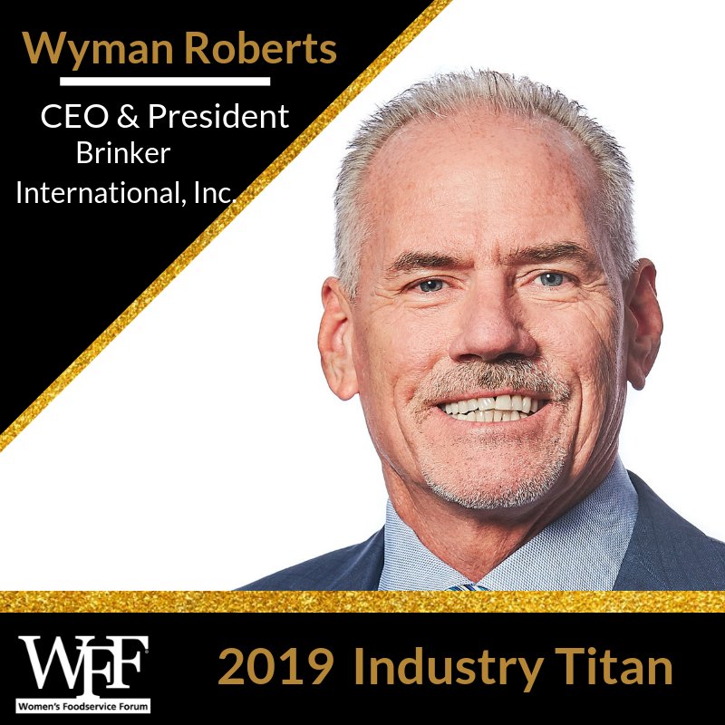 Women's Foodservice Forum (@wffhq) on Twitter photo CONGRATS to Wyman Roberts, CEO & Pres. at <a href="/BrinkerIntl/">Brinker Intl</a>!
Thanks for prioritizing womenβs advancement & creating change to increase opps for women across the industry.
Mr. Roberts will recv the WFF Industry Titan honor at our annual leadership conf in March.
aldc.wff.org CONGRATS to Wyman Roberts, CEO & Pres. at <a href="/BrinkerIntl/">Brinker Intl</a>!
Thanks for prioritizing womenβs advancement & creating change to increase opps for women across the industry.
Mr. Roberts will recv the WFF Industry Titan honor at our annual leadership conf in March.
aldc.wff.org