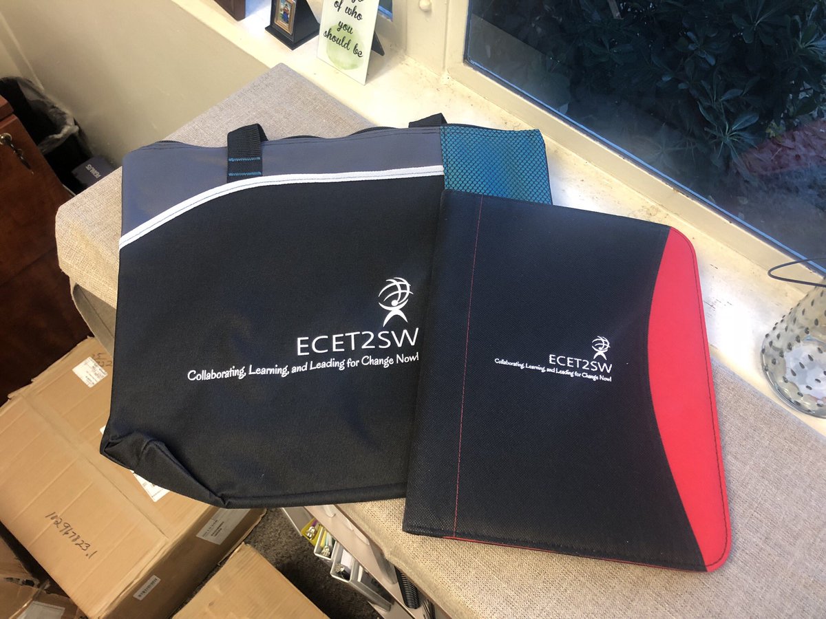 Ecet2S's tweet photo. @Ecet2S participants: The first round of swag items have arrived! #ecet2sw #BuenaPark https://t.co/u1gK1R2r01