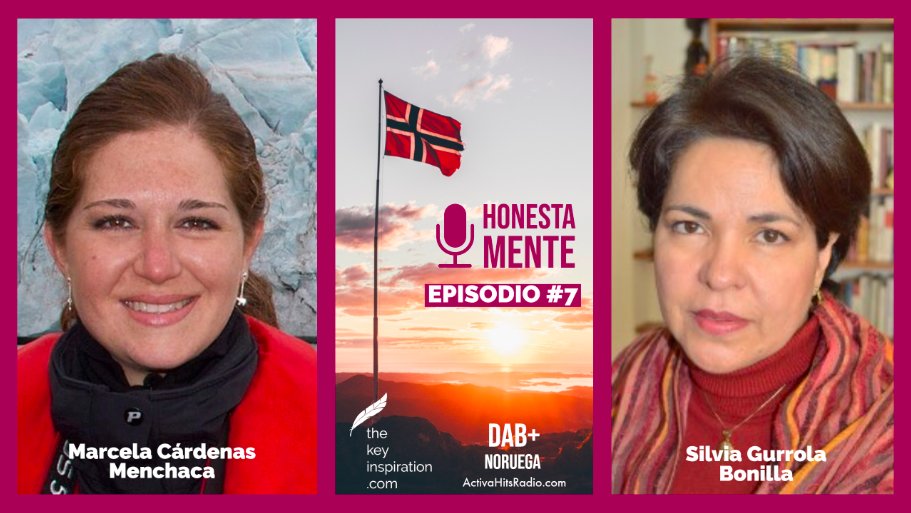 keyinspiration_'s tweet photo. 🔥#HONESTAMENTE EPISODIO #07 #Podcast 🎙️ #Noruega 🇧🇻🇲🇽 Con Gisela Cortés. En esta ocasión nos acompañan Marcela Cárdenas Menchaca, #FotógrafaPolar y #LifeCoach, y la #escritora y #ConsultoraInternacional Silvia Gurrola Bonilla, Escúchalo👉 https://t.co/iQprbqq3q1 🎧 #SoundCloud https://t.co/Y7HKWVMsAq
