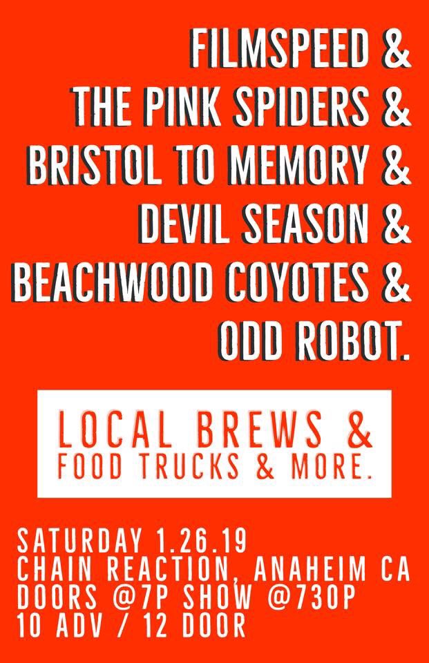 OddRobotBand's tweet photo. Odd Robot playing @ChainReactionCA W/ @FilmspeedMusic @thePinkSpiders #devilseason and more Saturday January 26th! #chainreaction #anaheim #powerpop #wiretaprecords https://t.co/5RH72K9Z6A