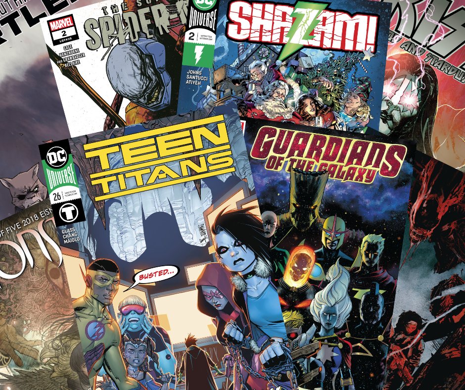 New Comics for January 23rd at The Great Escape:
Aliens: Resistance #1, Guardians of the Galaxy #1, Shazam! #2, Superior Spider-Man #2, Teen Titans #26... and more!
No deposit/down payment for our subscription service, no minimum number of books required, and no waiting list!