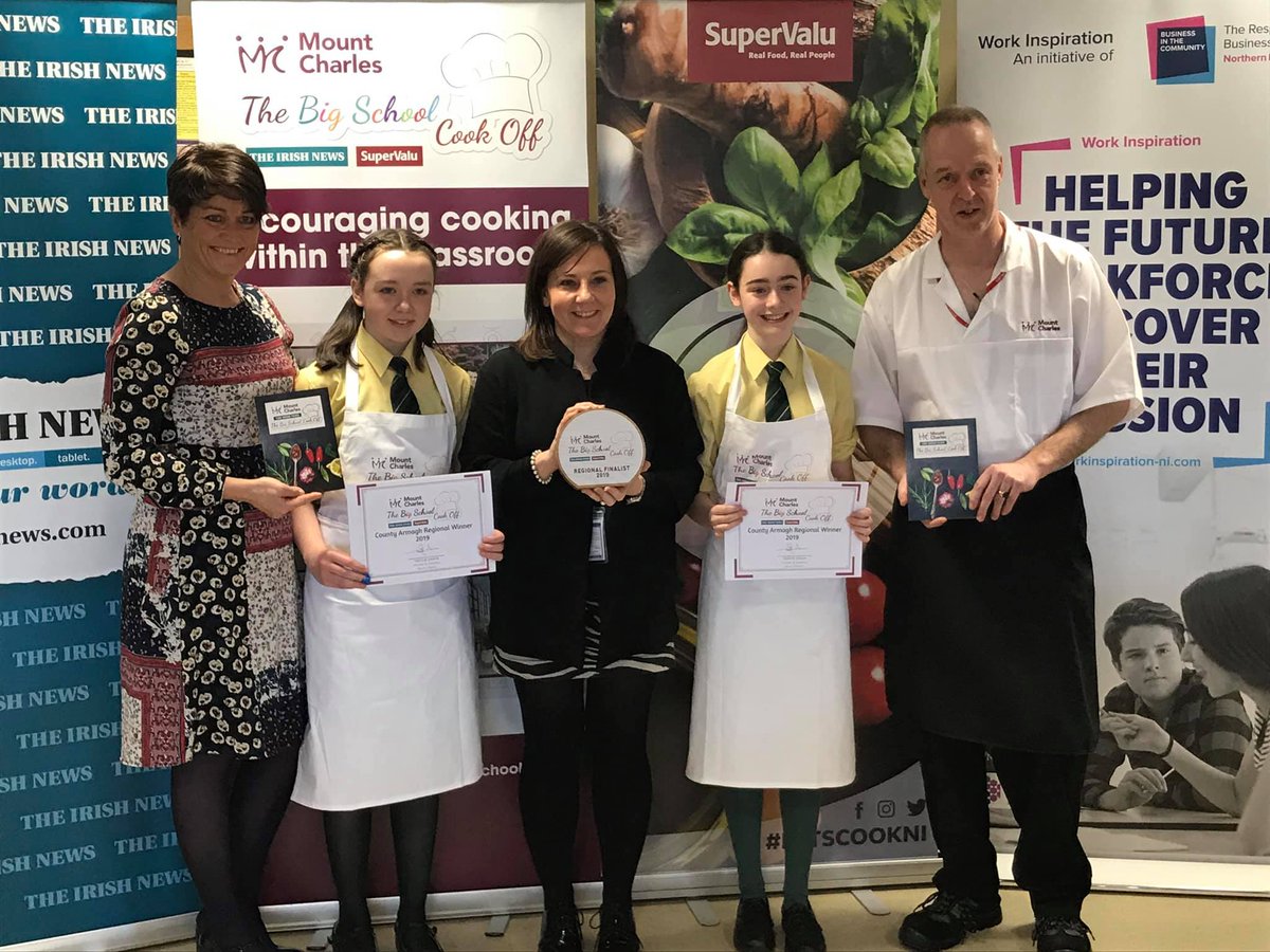 Big School Cook Off (@schoolcookoff) on Twitter photo Another super busy day in St. Colmanβs College for the Armagh Regional Final of Big School Cook Off. A huge congratulations to St Catherine's from everybody at Mount Charles who will be through to the final of the competition!
<a href="/SuperValuNI/">SuperValu NI</a> <a href="/bitcni/">BITC NI</a> <a href="/irish_news/">The Irish News</a> Another super busy day in St. Colmanβs College for the Armagh Regional Final of Big School Cook Off. A huge congratulations to St Catherine's from everybody at Mount Charles who will be through to the final of the competition!
<a href="/SuperValuNI/">SuperValu NI</a> <a href="/bitcni/">BITC NI</a> <a href="/irish_news/">The Irish News</a>