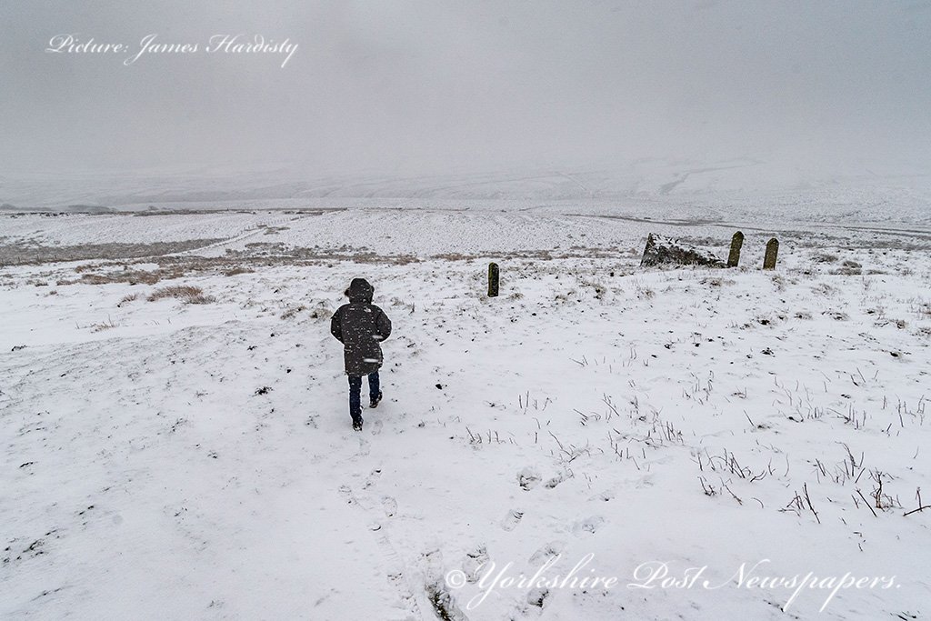 snapperjim's tweet photo. Good covering of #snow above #Homfirth #Huddersfield today #snowwatch @StormHour #Weather @MarisaCashill @Bella_Astro #snowuk #dogwalkers #hiking #sheep #farming #moorland @AmandaOwen8 @AJacksonArtist @DannyLawPhoto @MadCowFudge @yorkshirepost @chrisetchells @UKweatherpics https://t.co/2aDGfcnv1m