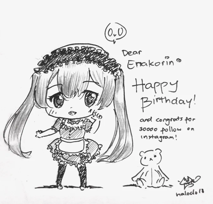 2016~2019 @enako_cos birthday fanart!
I think it's getting better? www
Happy birthday Enako! 