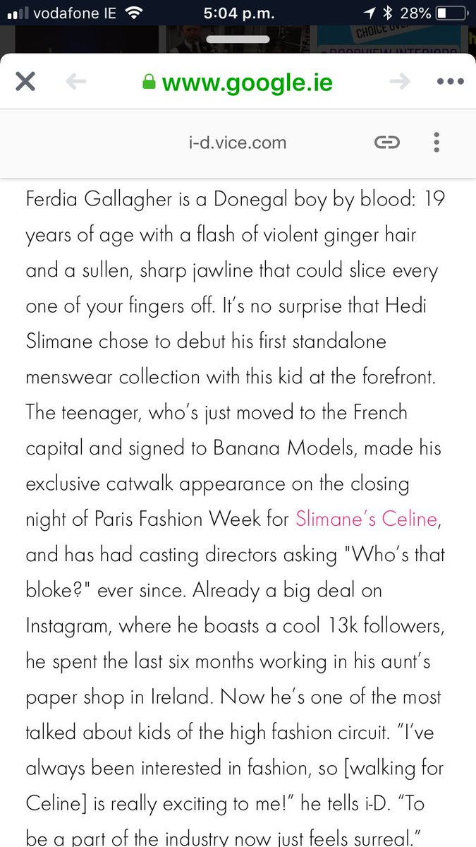 JimmystaffordDJ's tweet photo. Watch this young fella sky rocket from #bunbeg to #Paris high street fashion houses https://t.co/XOA1beLyvh couldn’t happen to a better lad #FerdiaGallagher https://t.co/Y79pH11Mf5