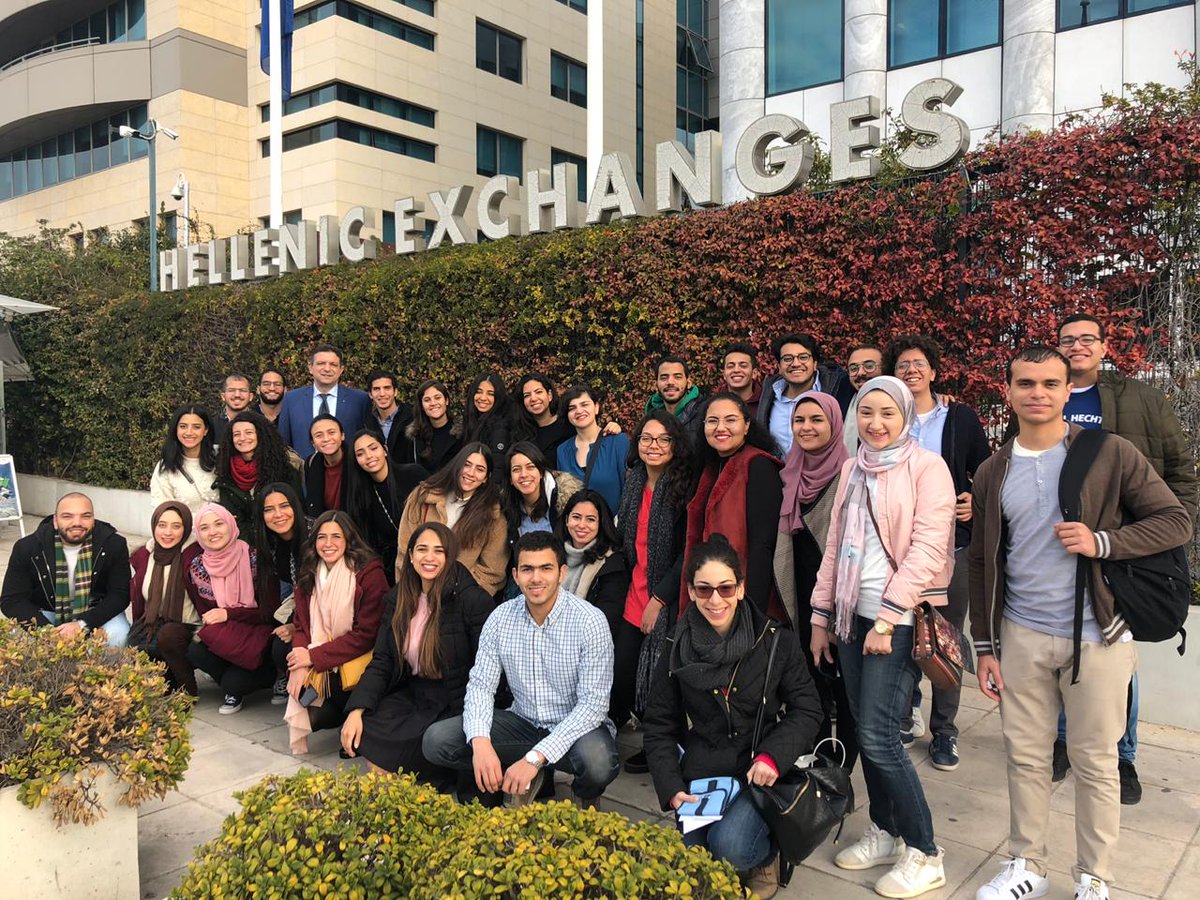 AUC_Business's tweet photo. More of Greece! Students on their visit to The Athens Stock Exchange (Athex Group); the operator of the regulated markets, the multilateral trading facilities and carbon market, as well as the over the counter market in Greece.
#hellenicexchanges #stockexchange https://t.co/ipn4HmAzaD