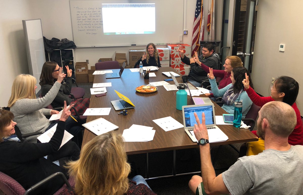 cusdk8learning's tweet image. CUSD PBIS Coach Staci Ljepava and CMS Leadership collect data re. implementation w/ the TFI (Tiered Fidelity Inventory). Incremental steps, with fidelity to process-- we will achieve our goals! #MTSSCUSD #SCCOEPBIS @CupertinoMS