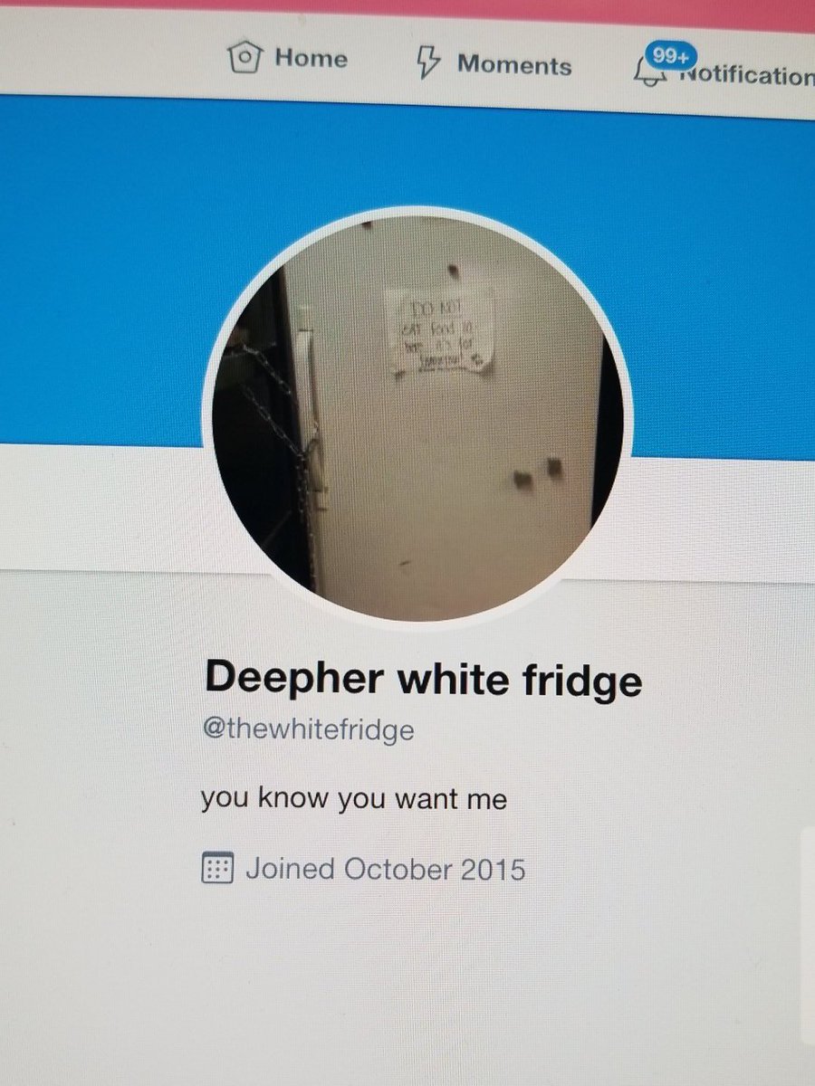 That time I created a Twitter account for the chained up deepher fridge because our chef didnt want us eating our food #greatfinds #hiddengem #goodtimes